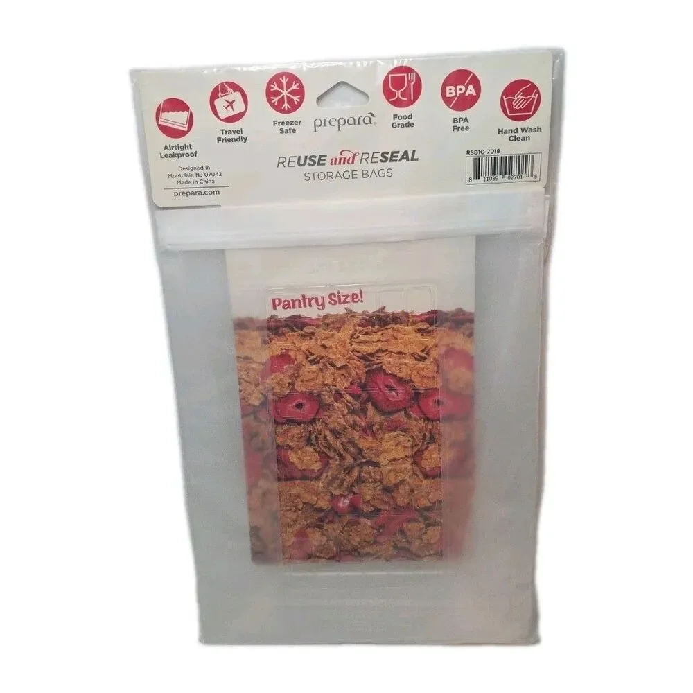 Prepara 1 Gallon Reusable Food Storage Bags, set of 2